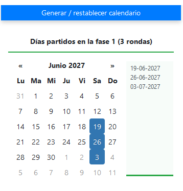Competición deportiva de varios días