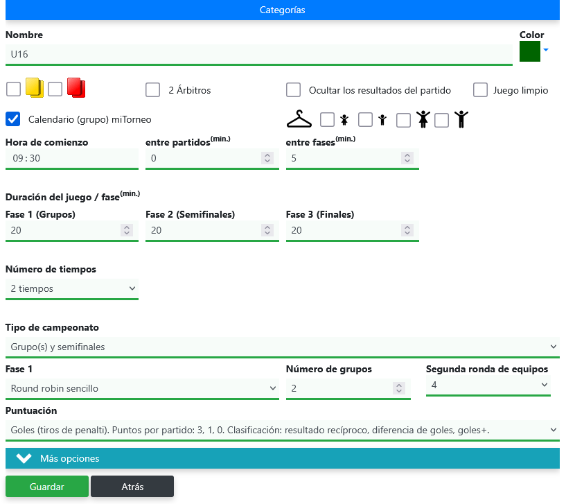 Paso 3: Añadir categorías