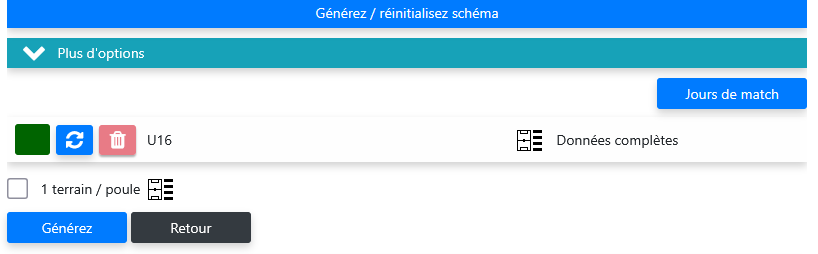 Stap 6: Toernooi genereren