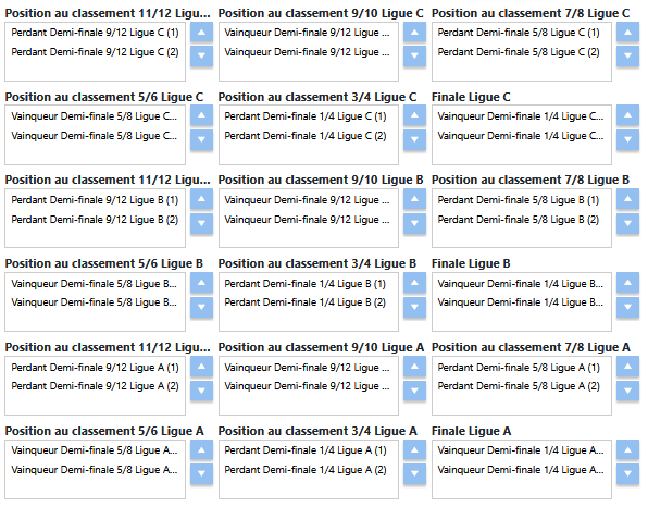 Finales et classement final
