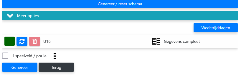 Stap 6: Toernooi genereren