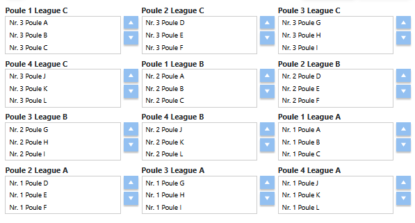 League-indeling